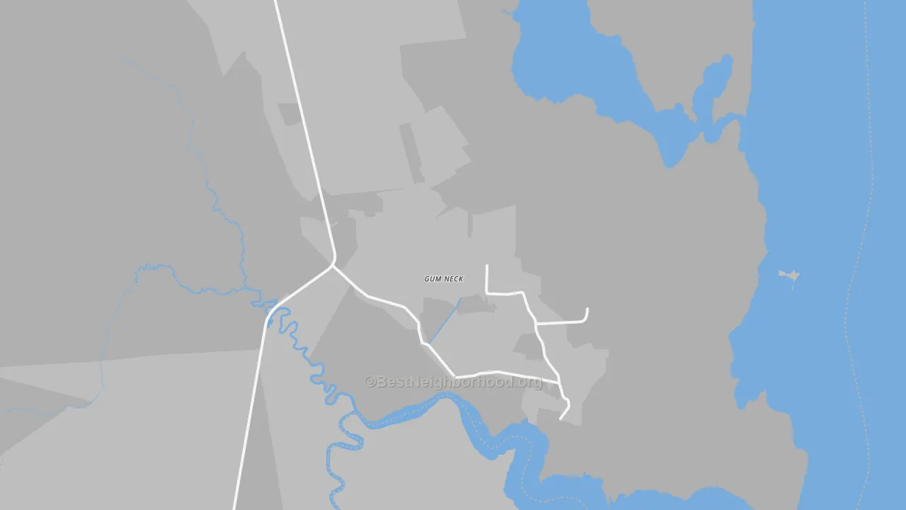 Transit Grade map of Gum Neck, NC