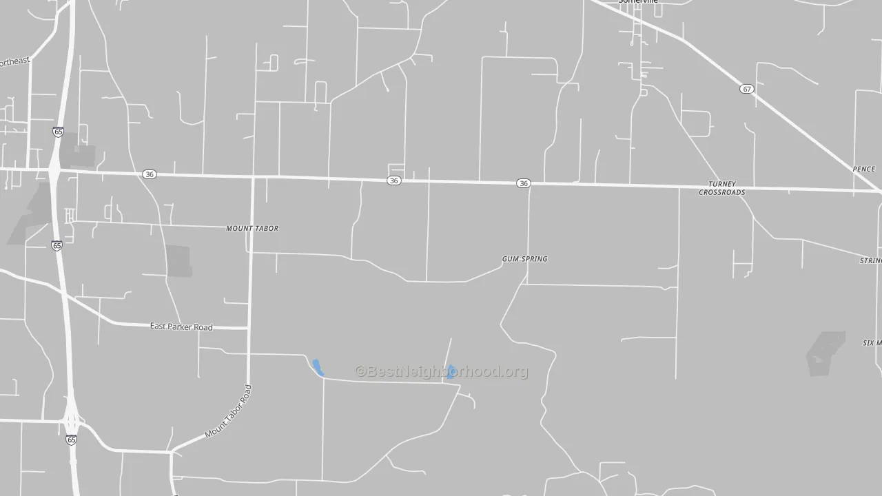 Transit Grade map of Gum Spring, AL