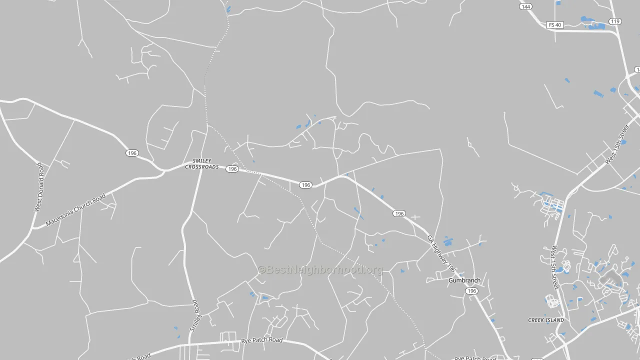 Transit Grade map of Gumbranch, GA