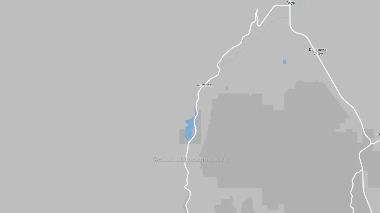 Transit Grade map of Gunlock, UT