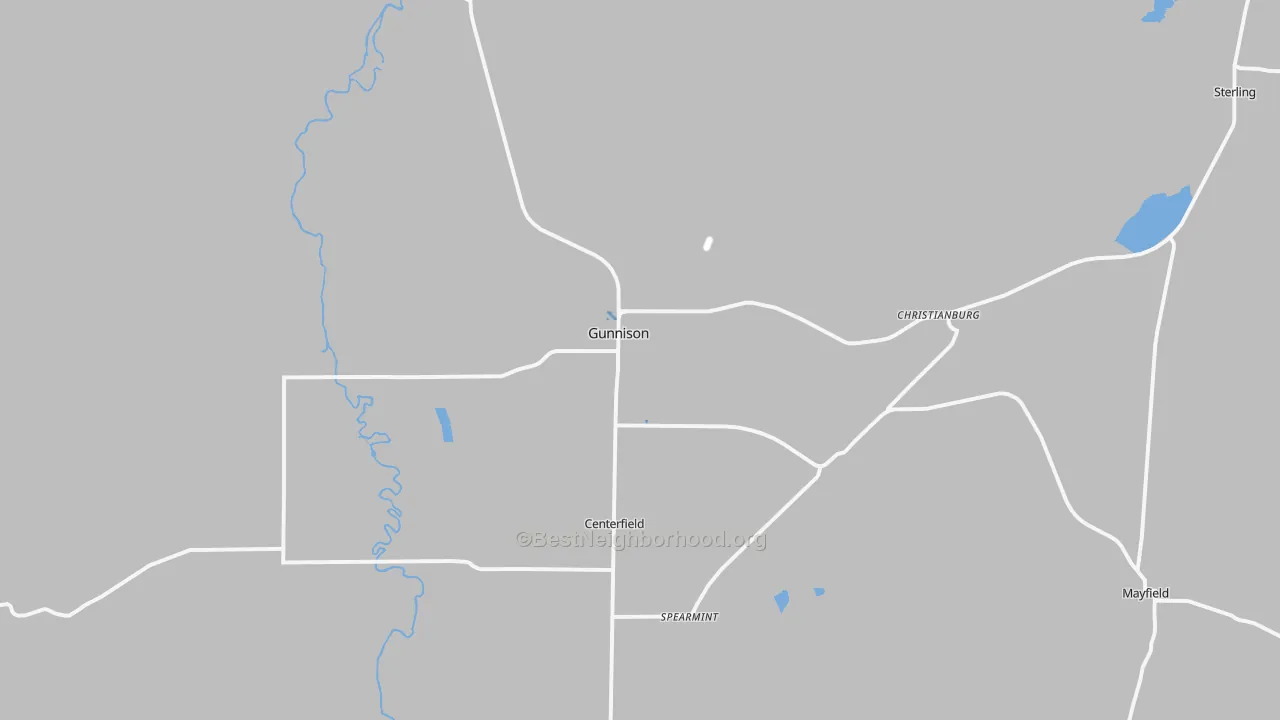 Transit Grade map of Gunnison, UT