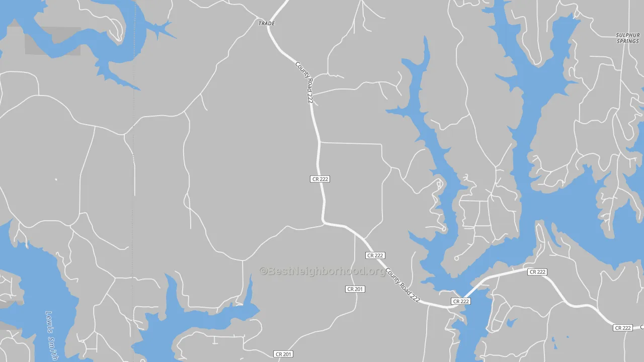 Transit Grade map of Guthery Crossroads, AL