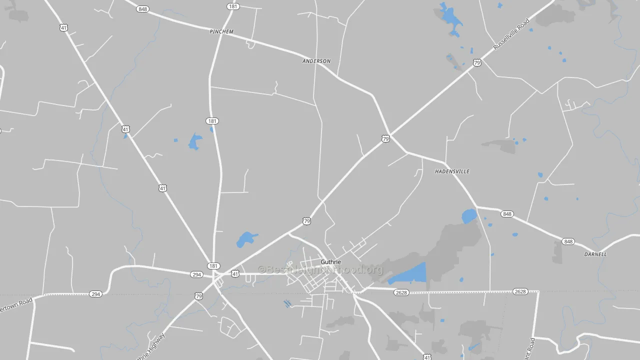 Transit Grade map of Guthrie, KY