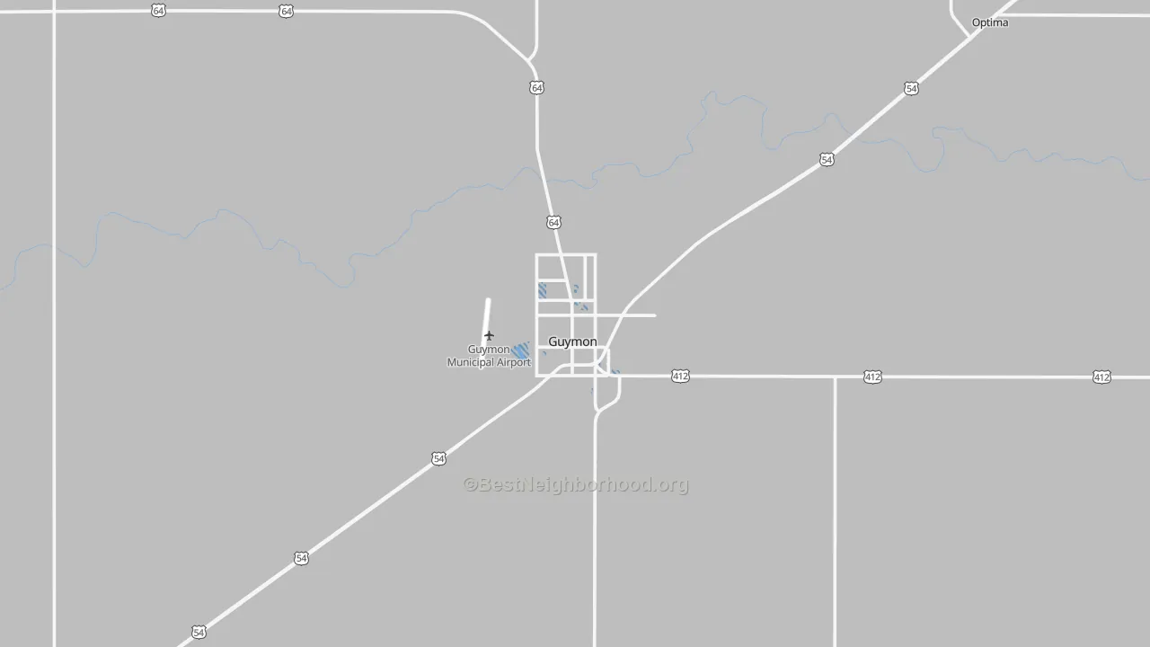 Transit Grade map of Guymon, OK