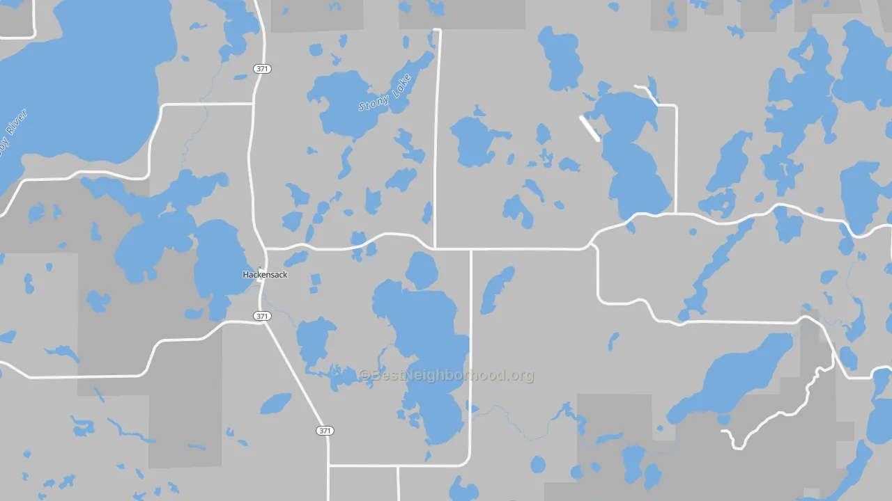 Transit Grade map of Hackensack, MN