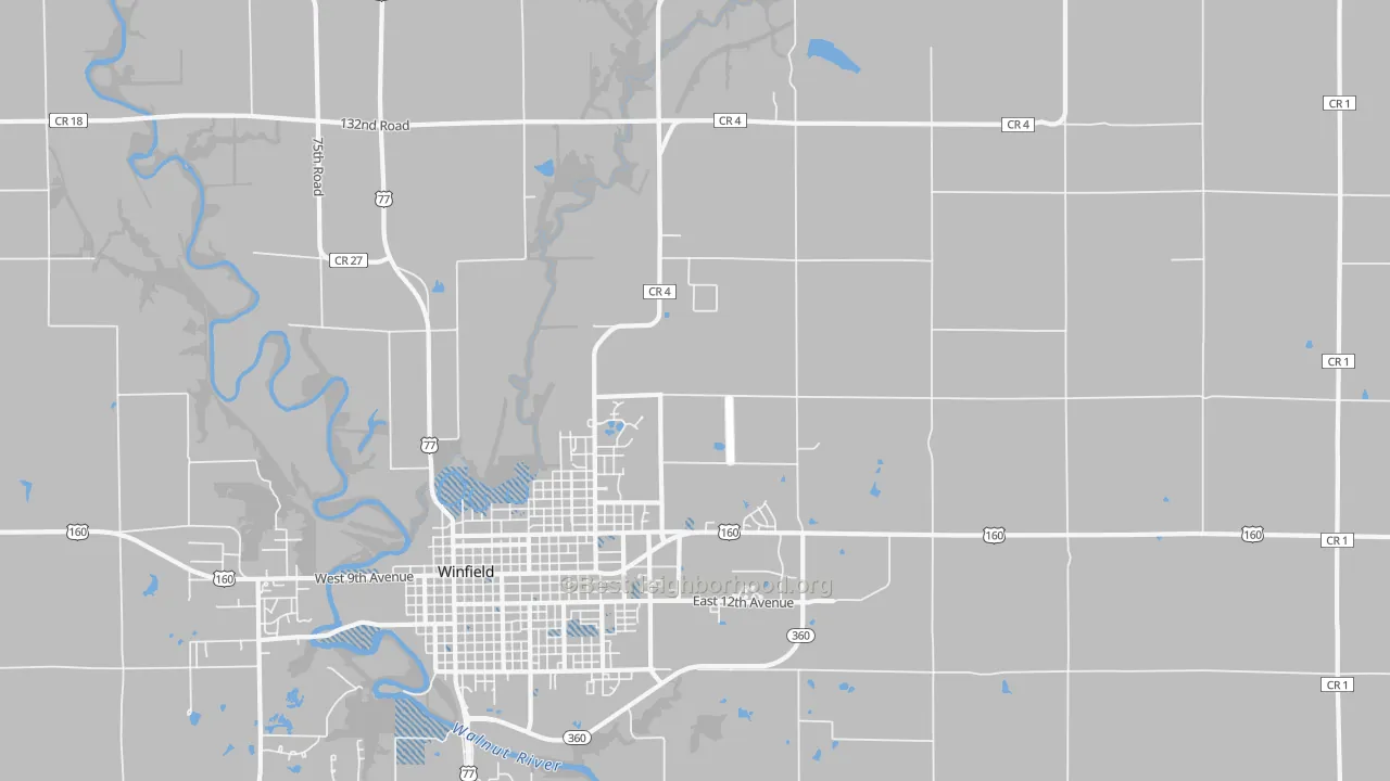 Transit Grade map of Hackney, KS