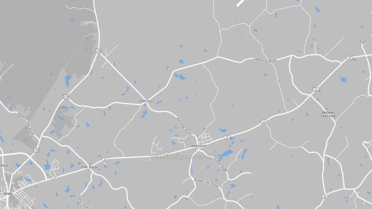 Transit Grade map of Haddock, GA