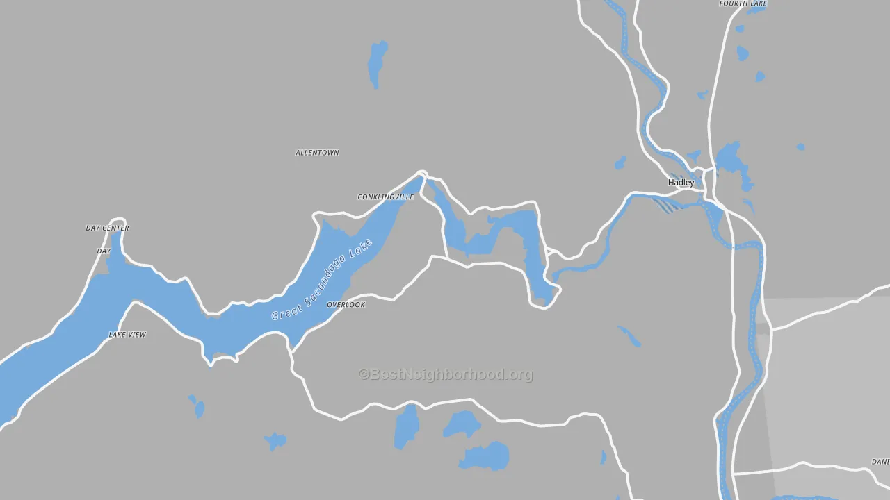 Transit Grade map of Hadley, NY