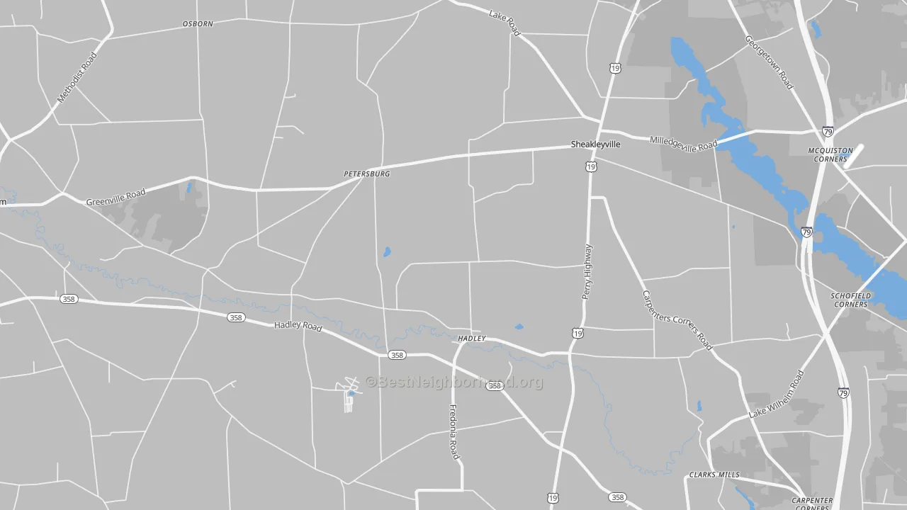 Transit Grade map of Hadley, PA