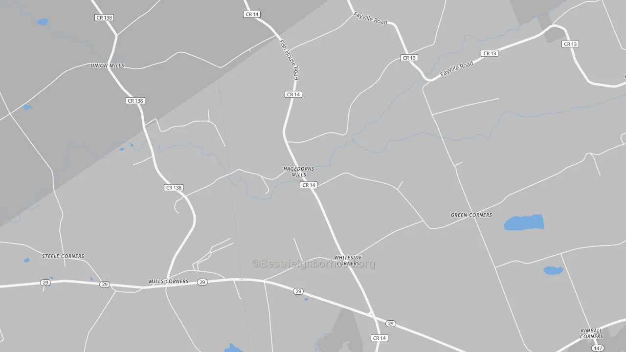 Transit Grade map of Hagedorns Mills, NY