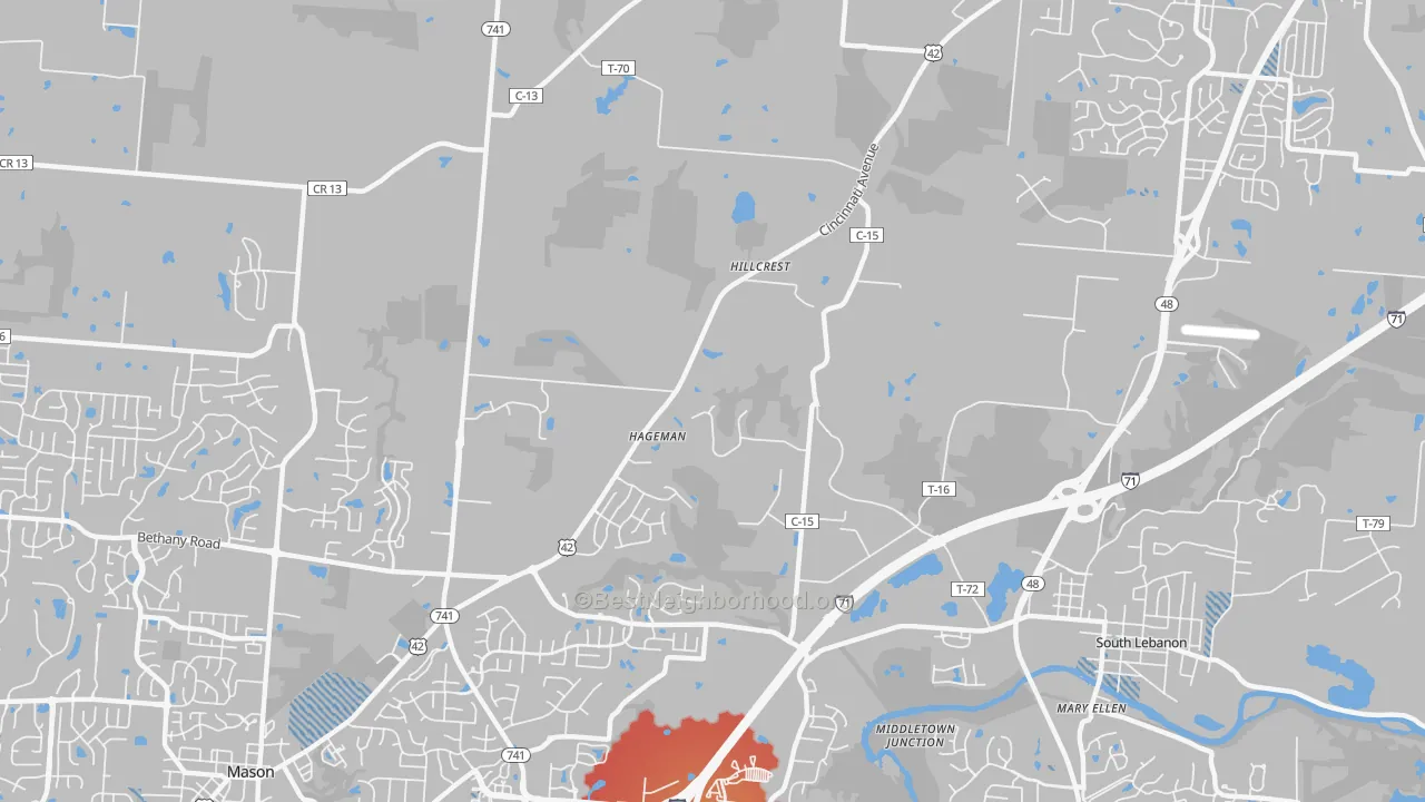 Transit Grade map of Hageman, OH