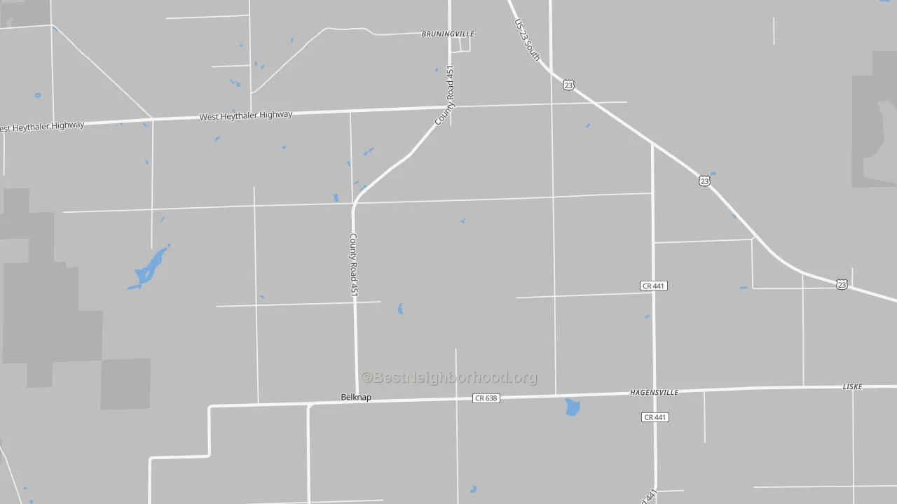 Transit Grade map of Hagensville, MI