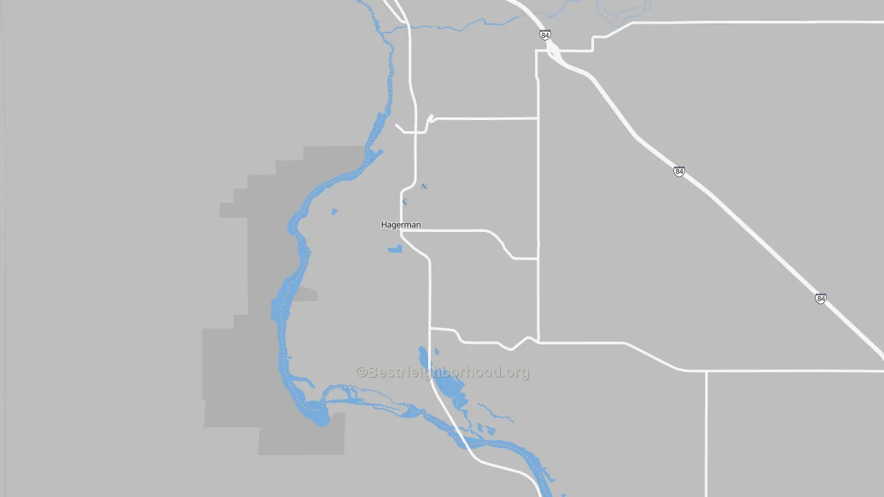 Transit Grade map of Hagerman, ID