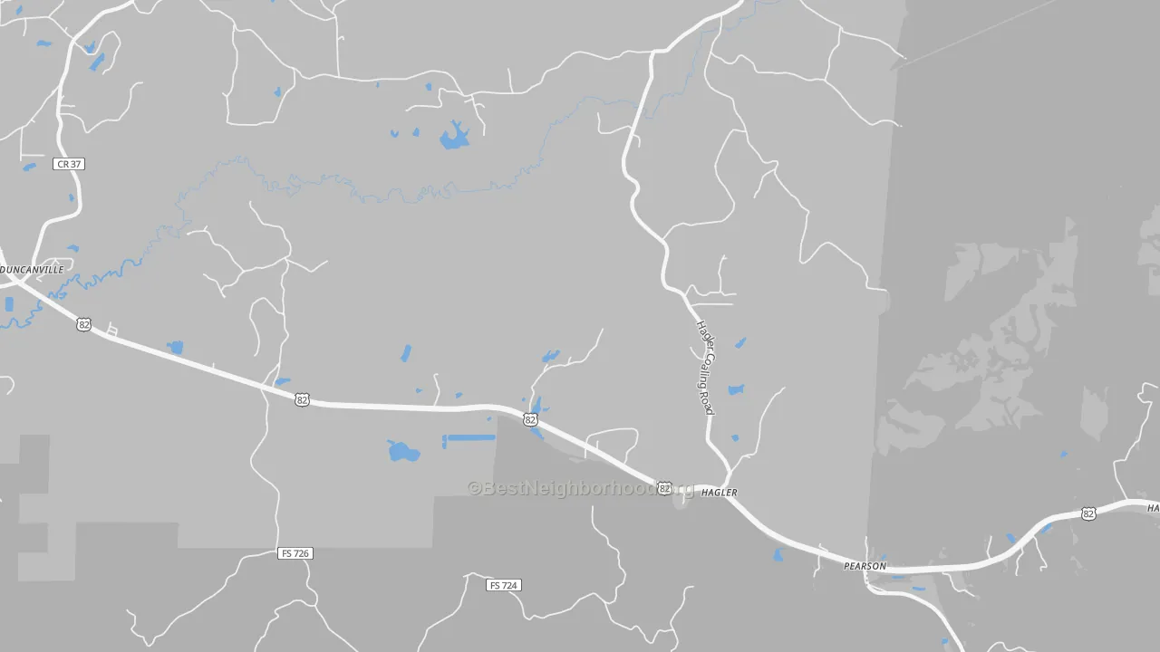 Transit Grade map of Hagler, AL