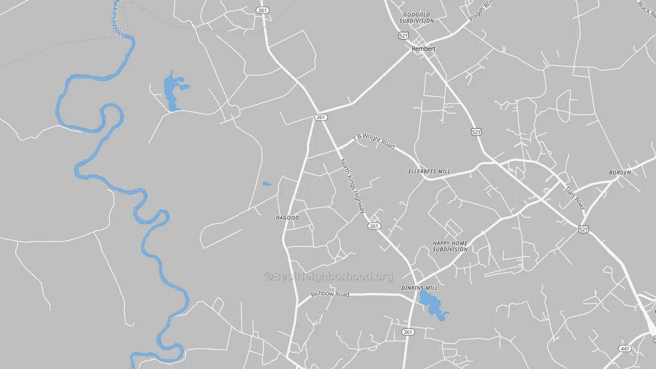 Transit Grade map of Hagood, SC