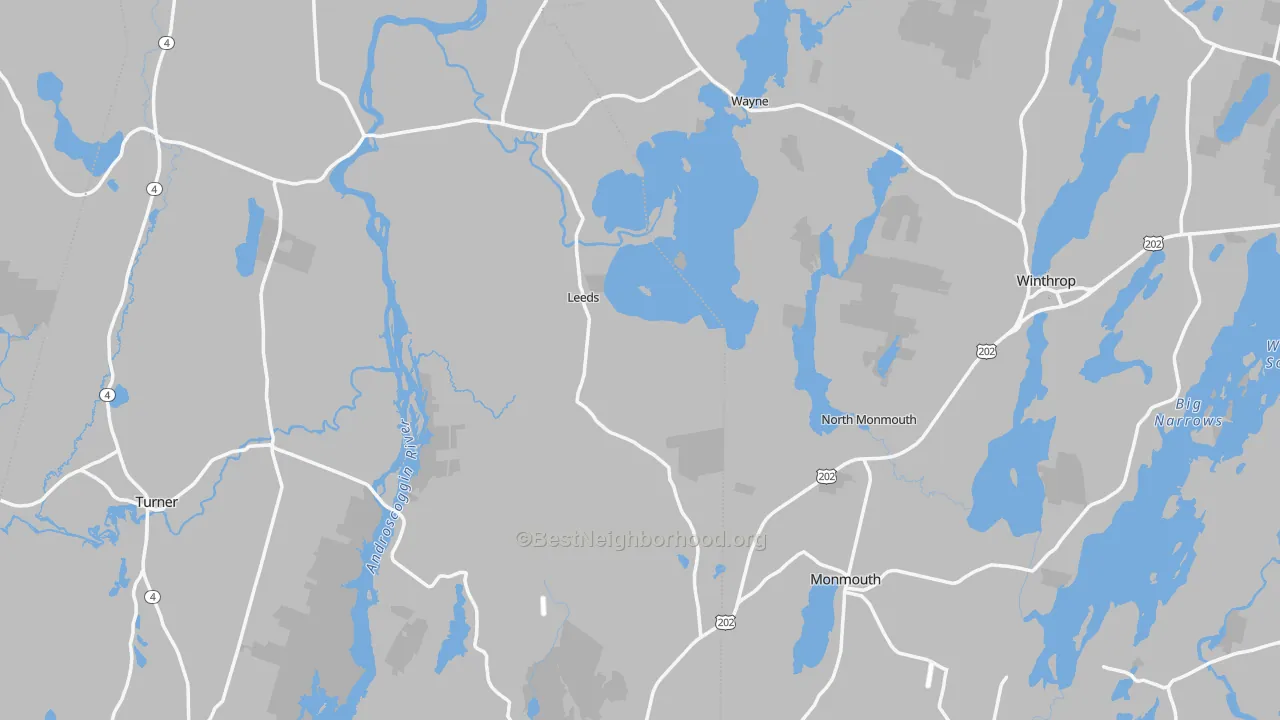 Transit Grade map of Haines Corner, Lewiston, ME