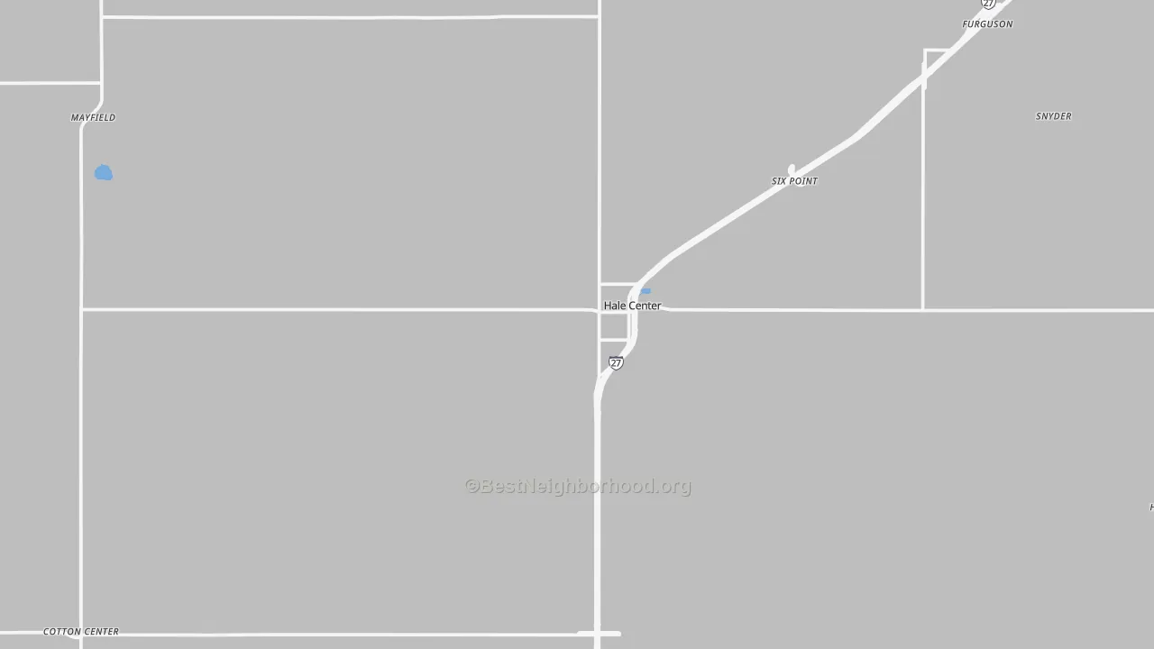 Transit Grade map of Hale Center, TX