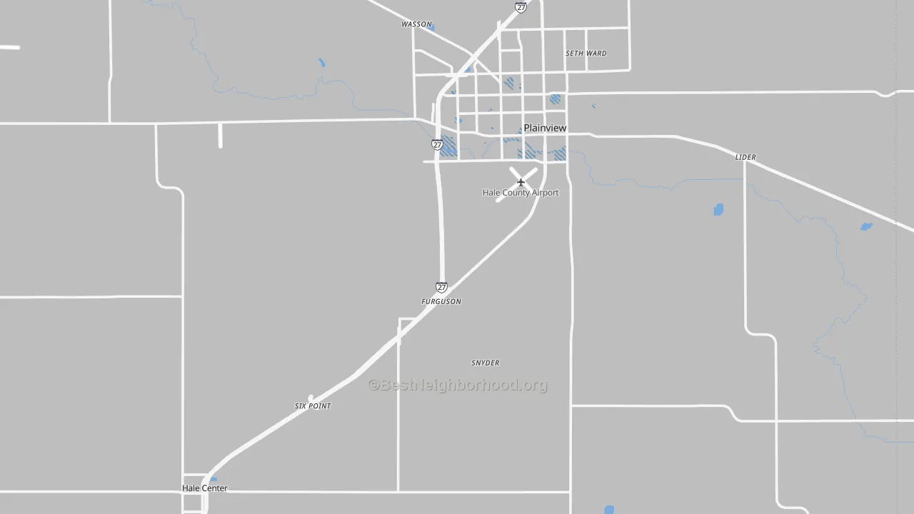Transit Grade map of Hale County, TX