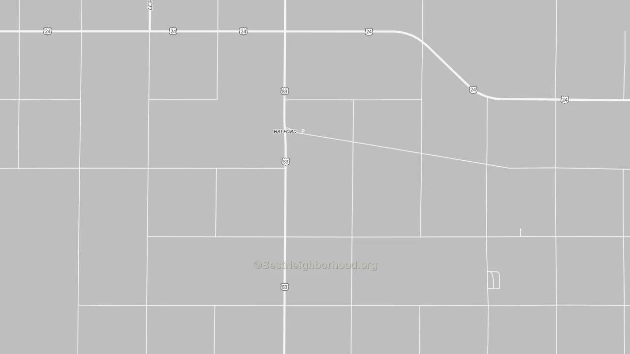 Transit Grade map of Halford, KS