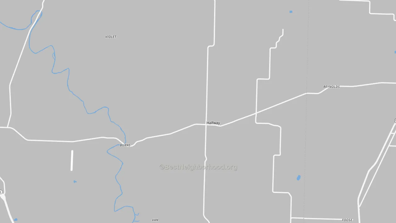 Transit Grade map of Halfway, MO