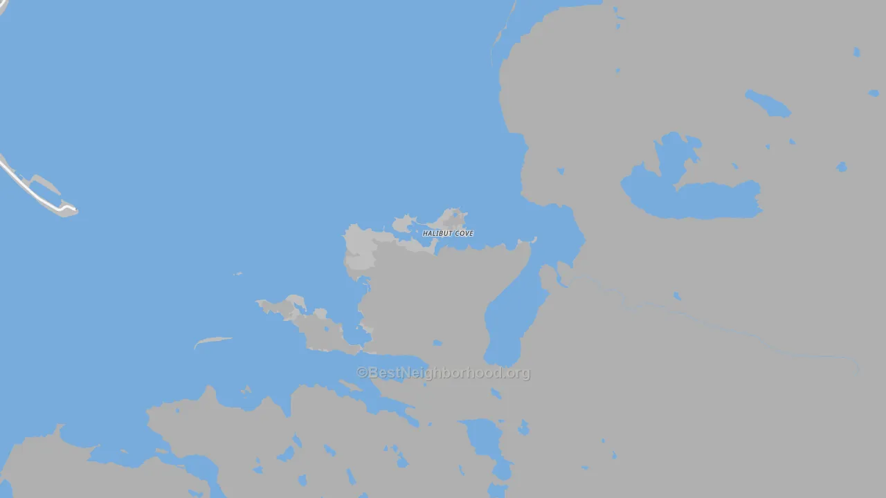 Transit Grade map of Halibut Cove, AK