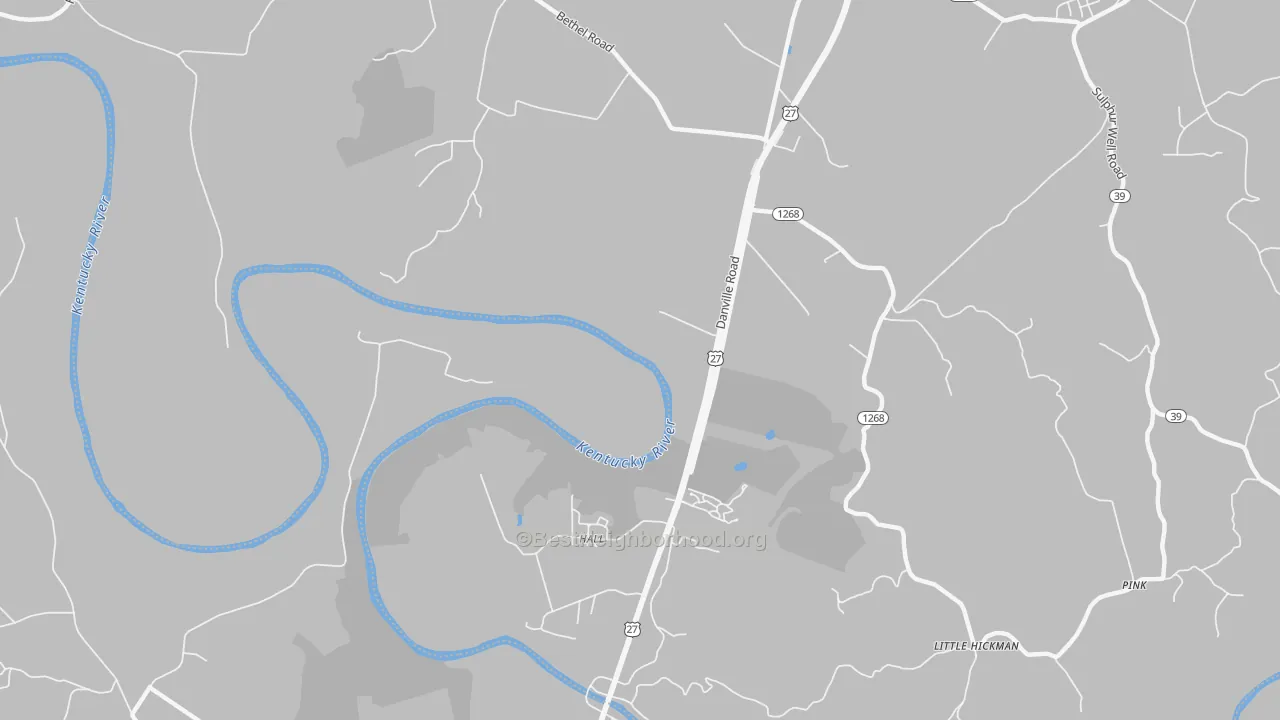 Transit Grade map of Hall, KY