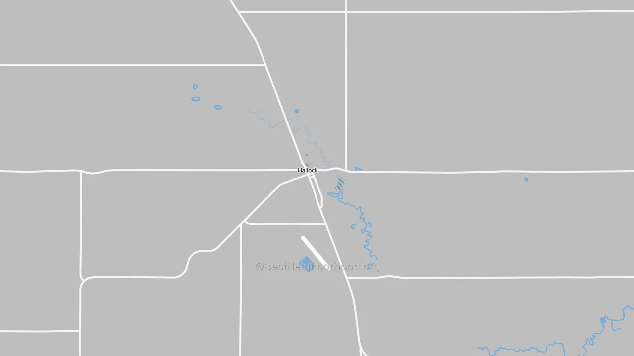 Transit Grade map of Hallock, MN
