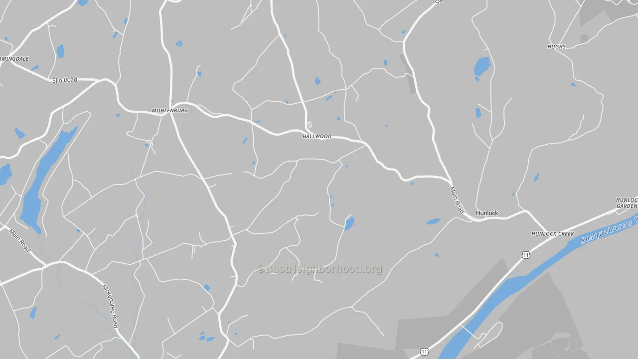 Transit Grade map of Hallwood, PA