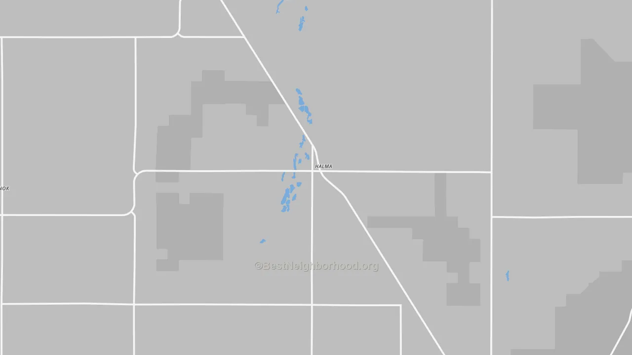 Transit Grade map of Halma, MN