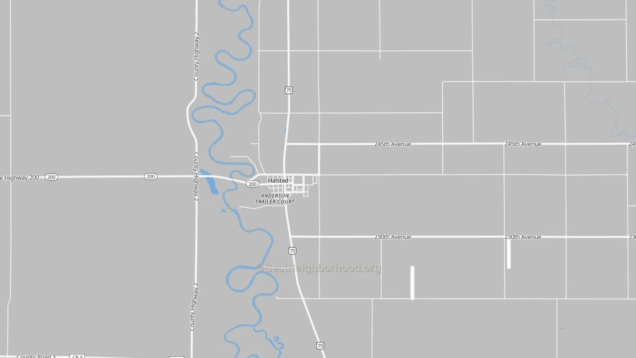 Transit Grade map of Halstad, MN