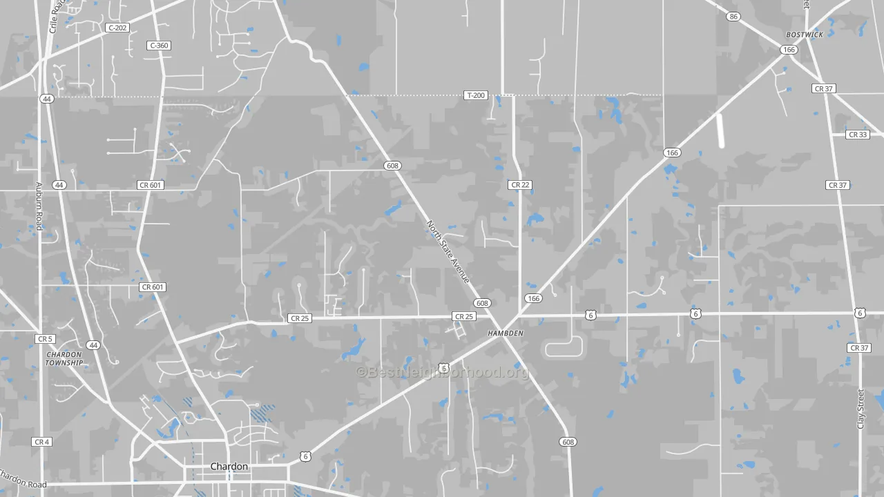 Transit Grade map of Hambden, OH