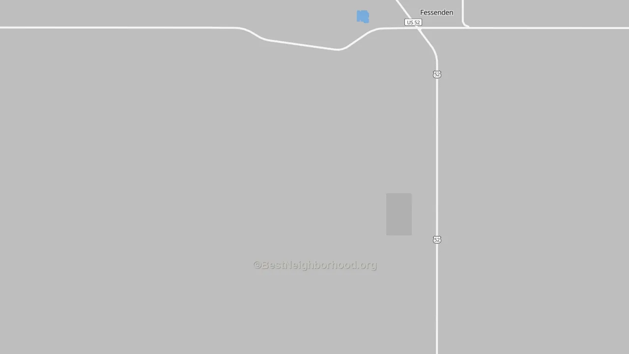 Transit Grade map of Hamberg, ND