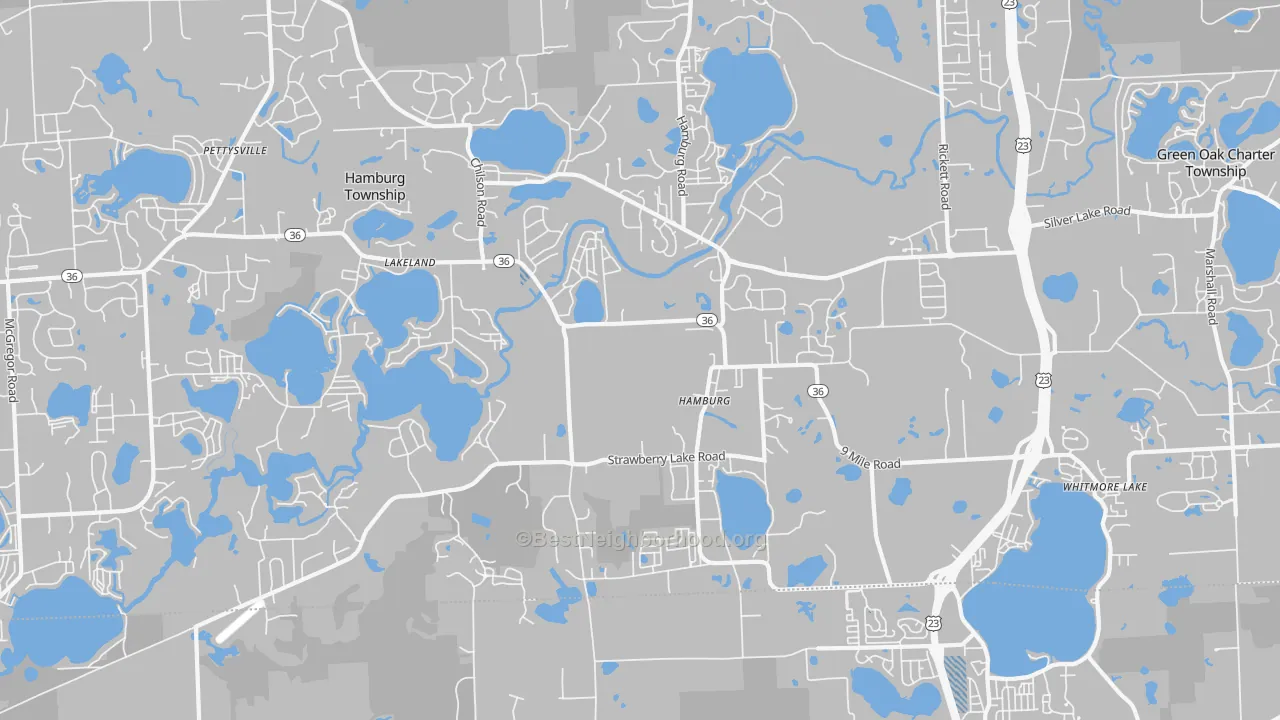 Transit Grade map of Hamburg, MI