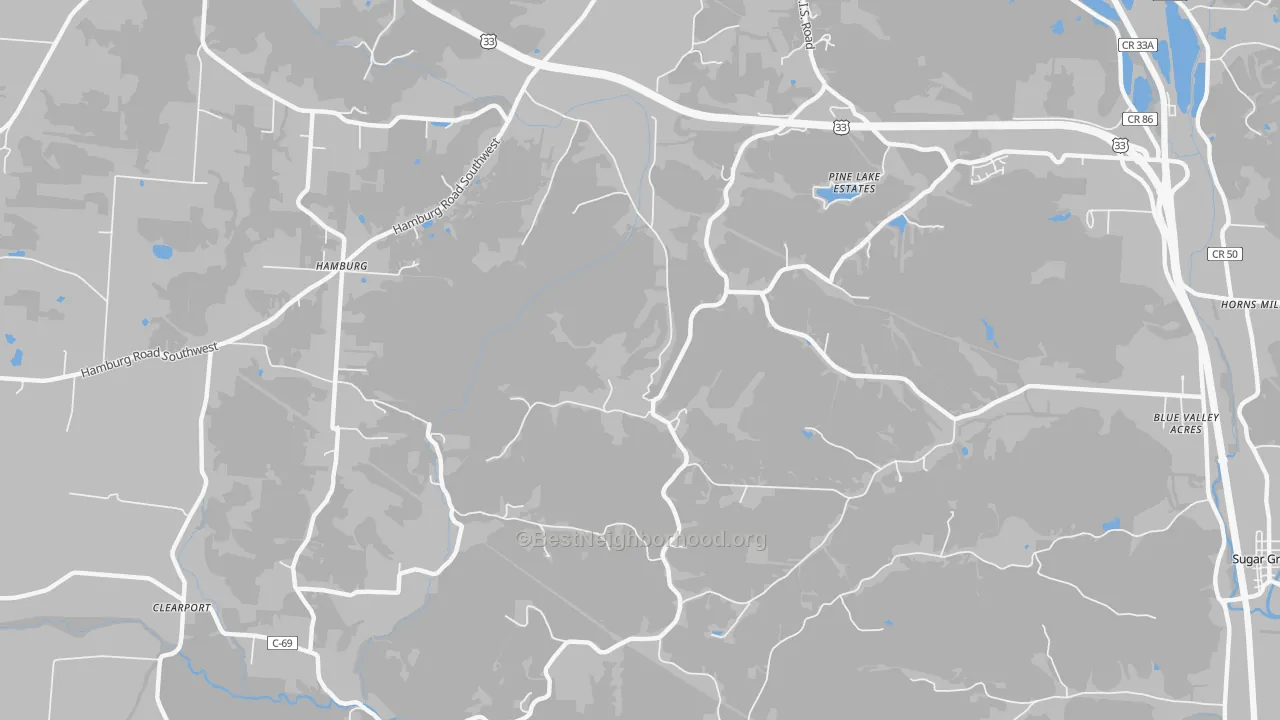 Transit Grade map of Hamburg, OH
