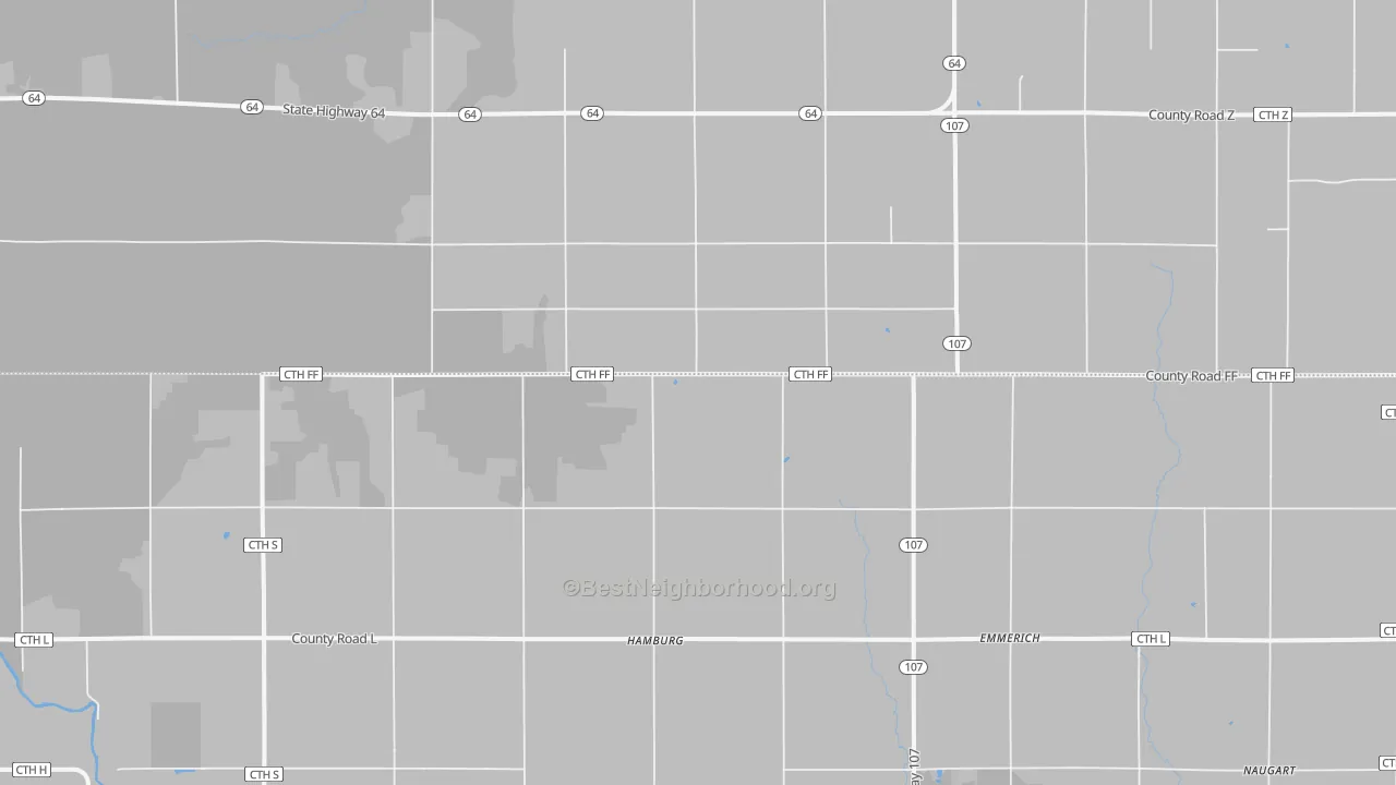 Transit Grade map of Hamburg, WI