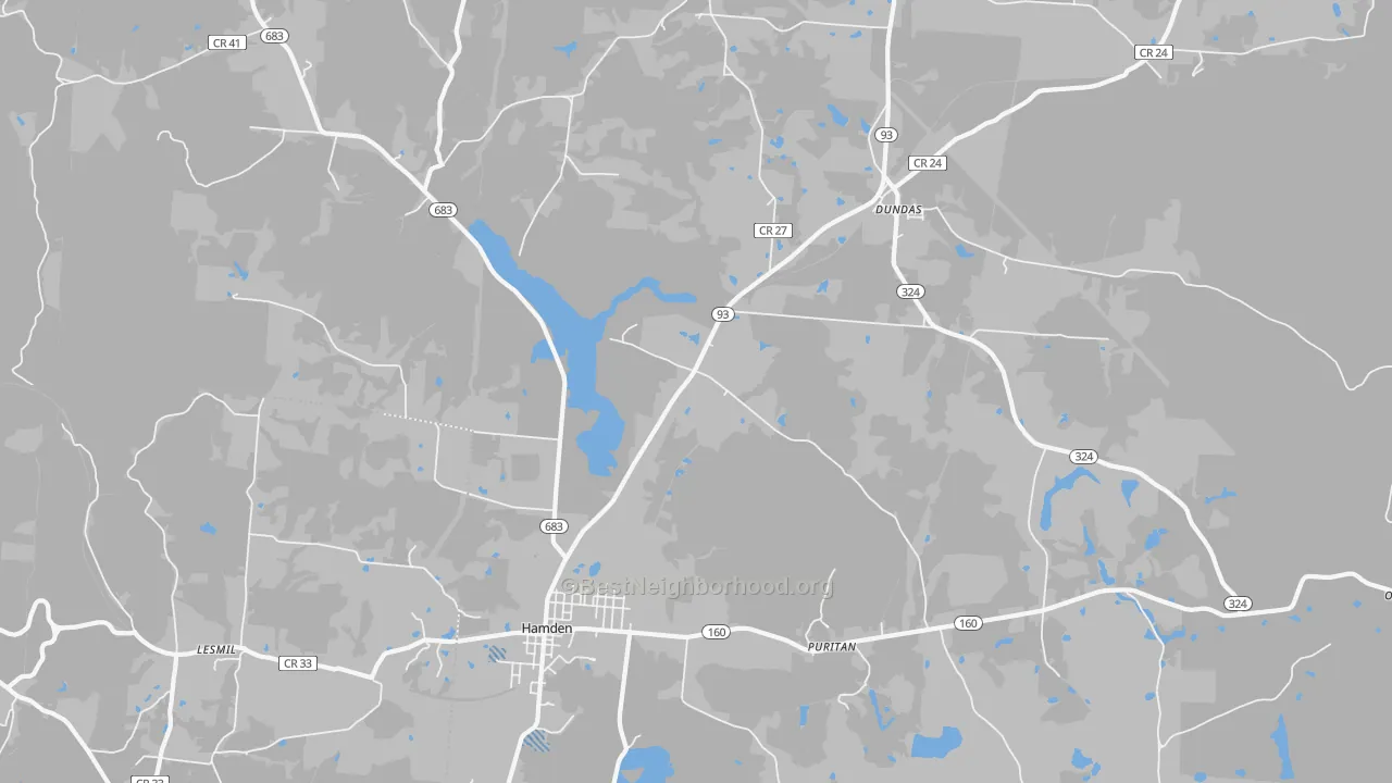 Transit Grade map of Hamden, OH