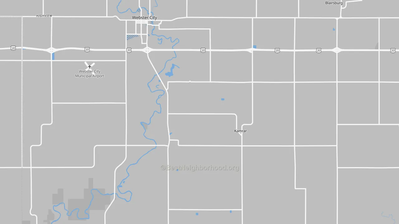Transit Grade map of Hamilton County, IA