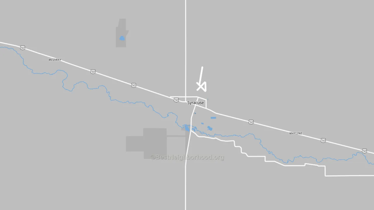 Transit Grade map of Hamilton County, KS