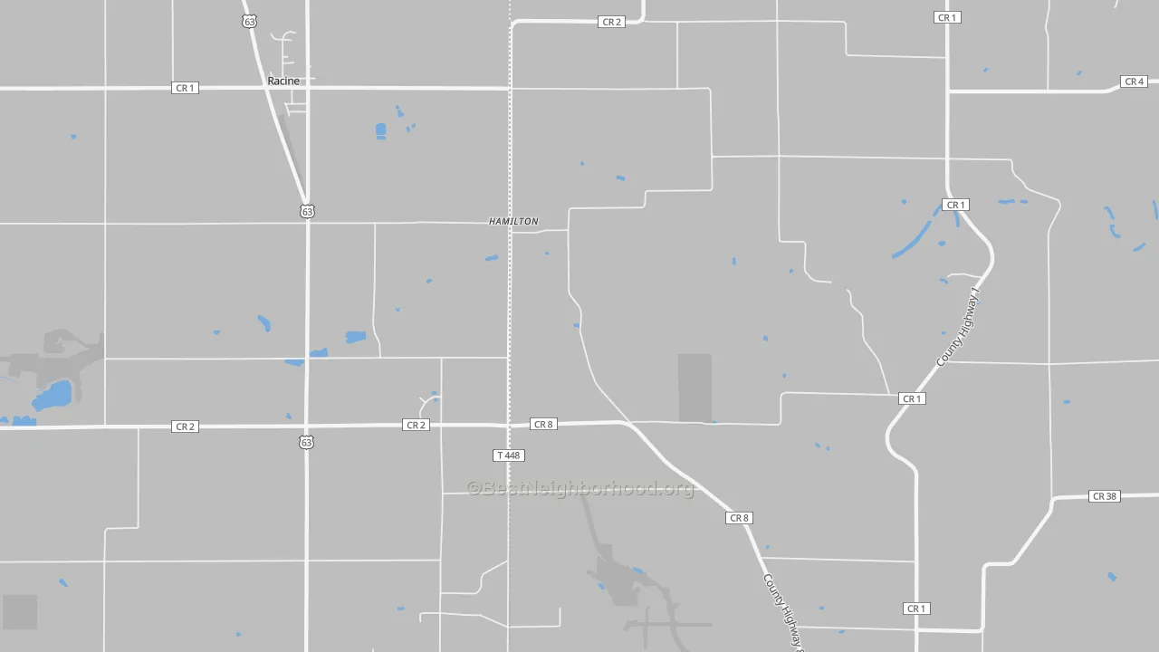 Transit Grade map of Hamilton, MN