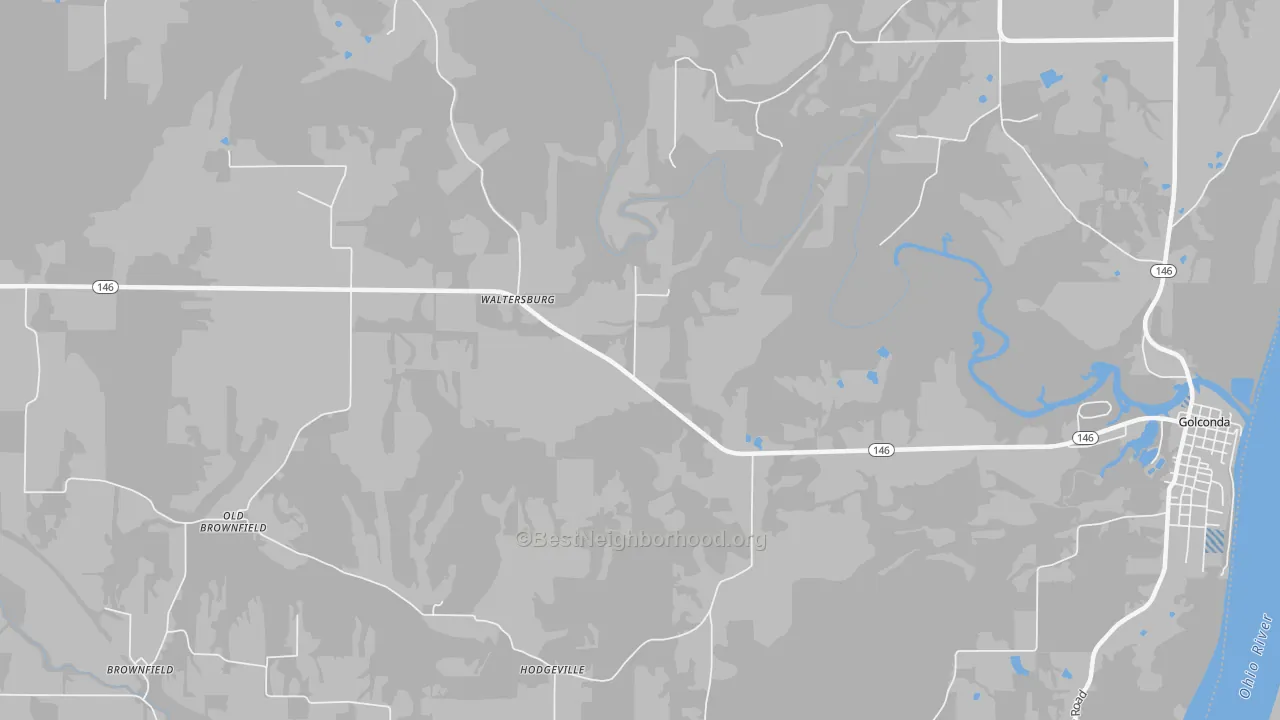 Transit Grade map of Hamletsburg, IL