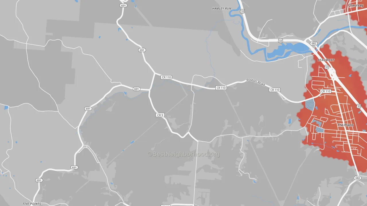 Transit Grade map of Hamley Run, OH