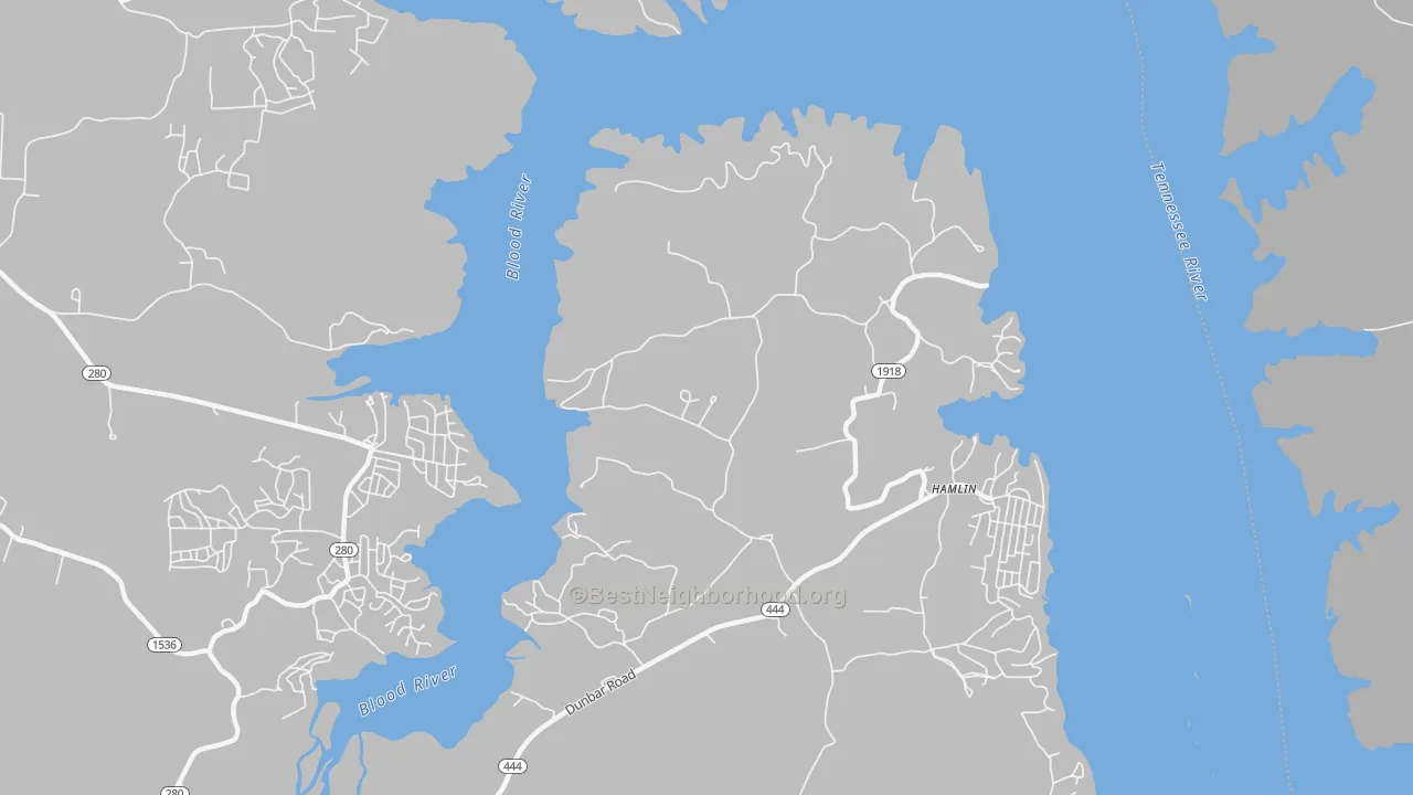 Transit Grade map of Hamlin, KY