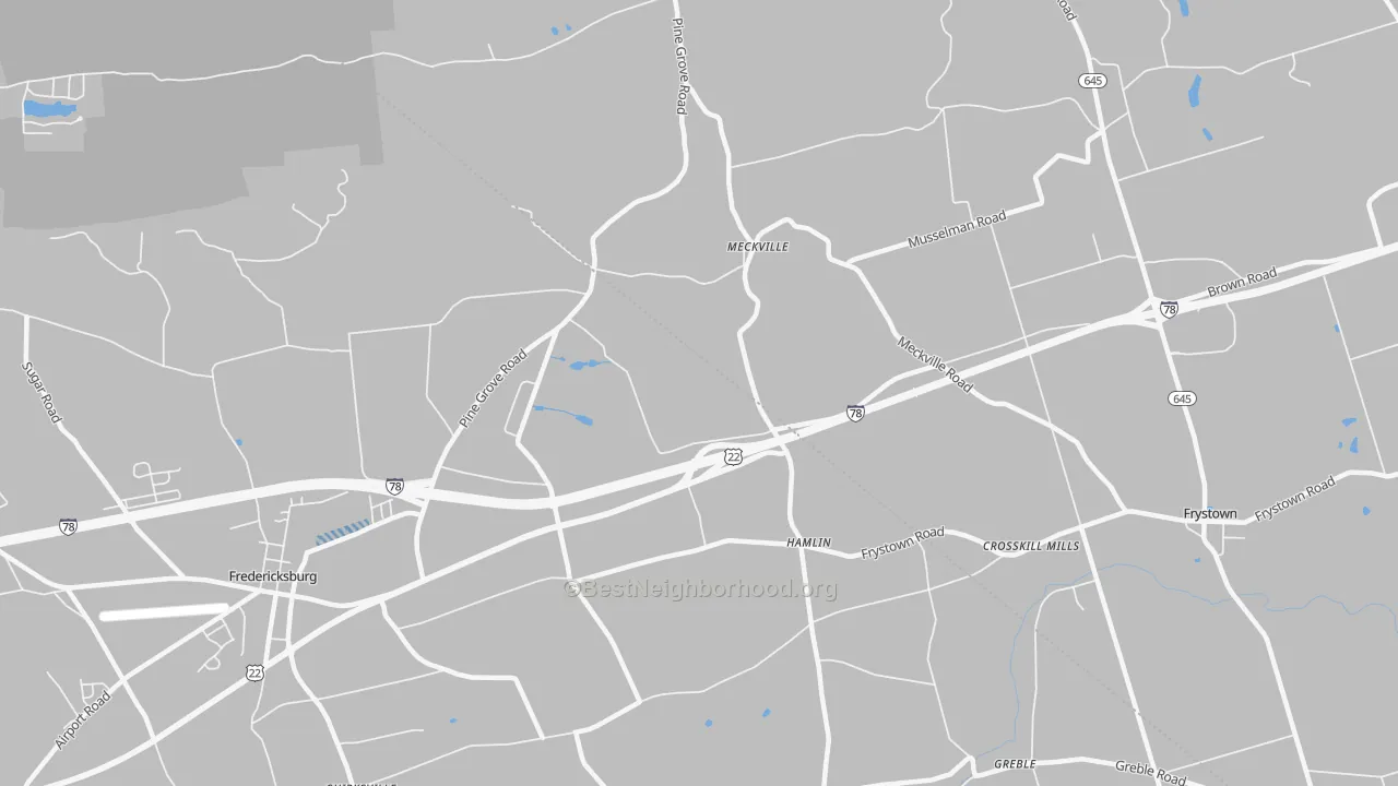 Transit Grade map of Hamlin, PA