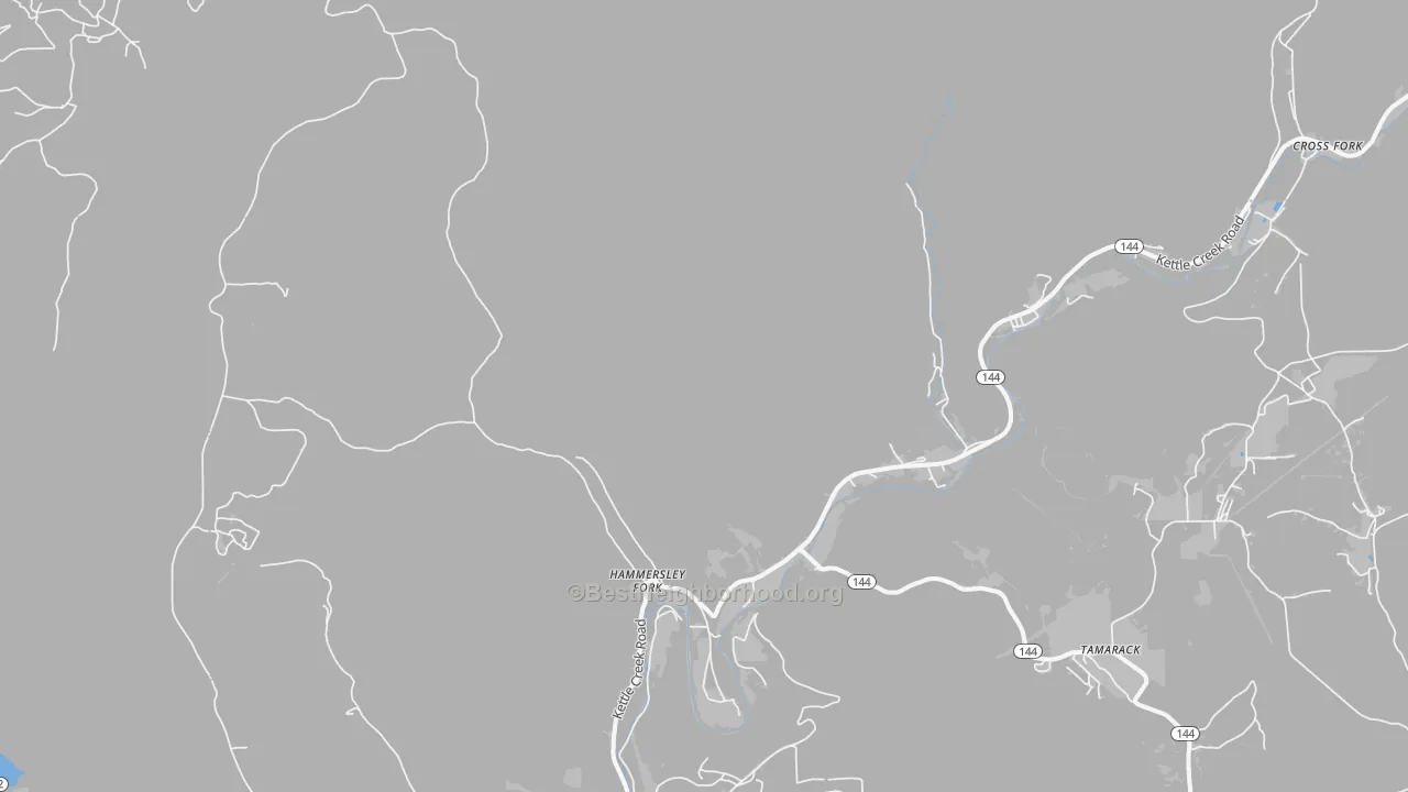 Transit Grade map of Hammersley Fork, PA