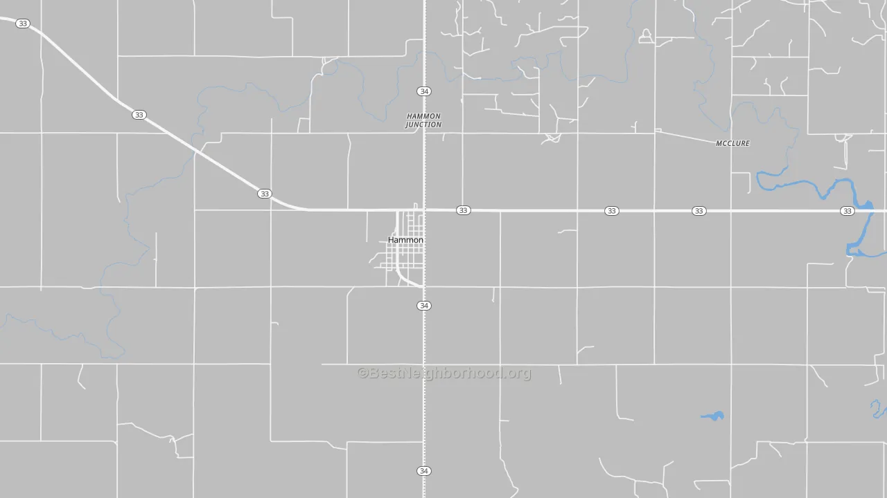 Transit Grade map of Hammon, OK
