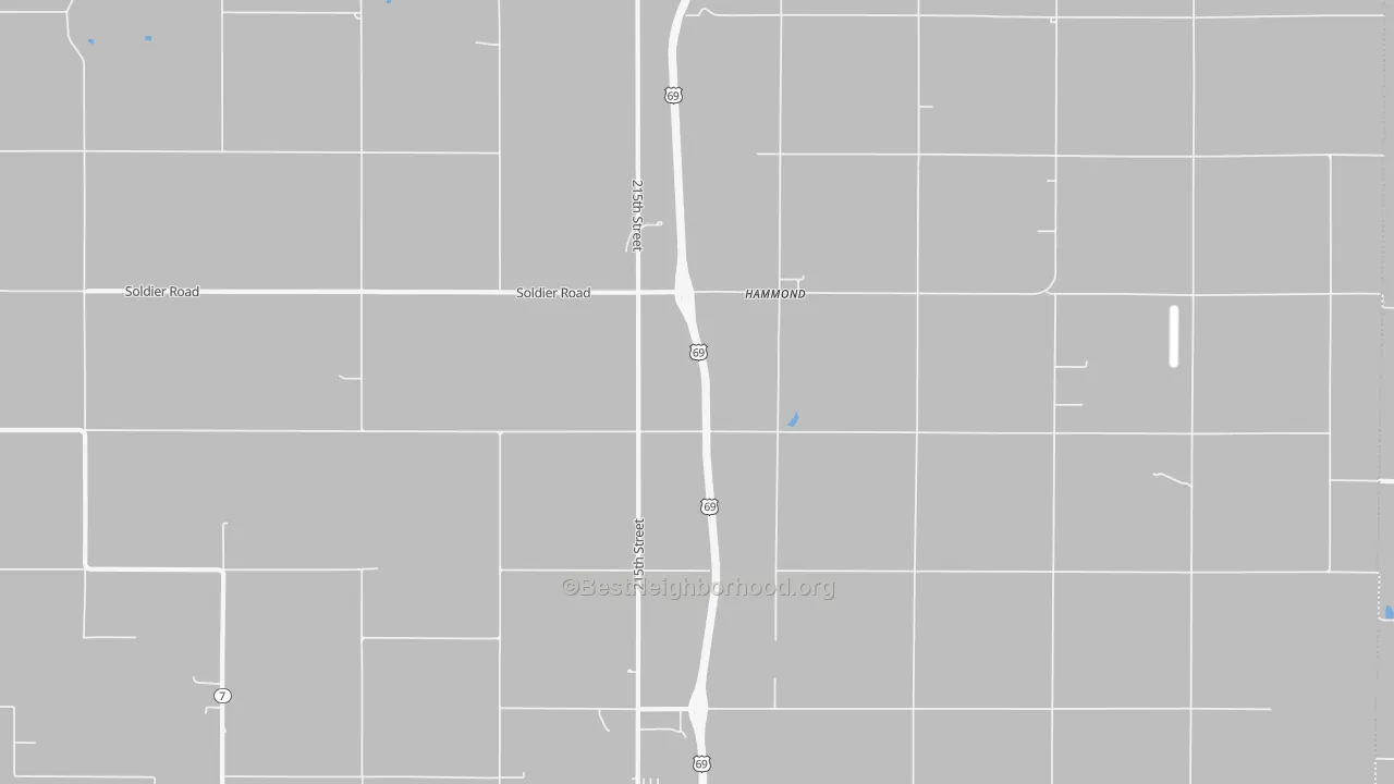Transit Grade map of Hammond, KS