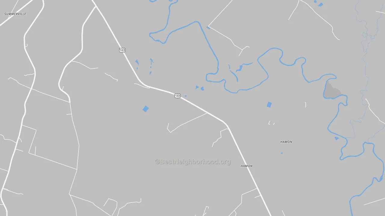 Transit Grade map of Hamon, TX