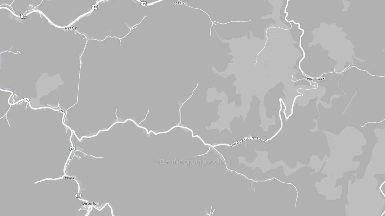 Transit Grade map of Hampden, WV