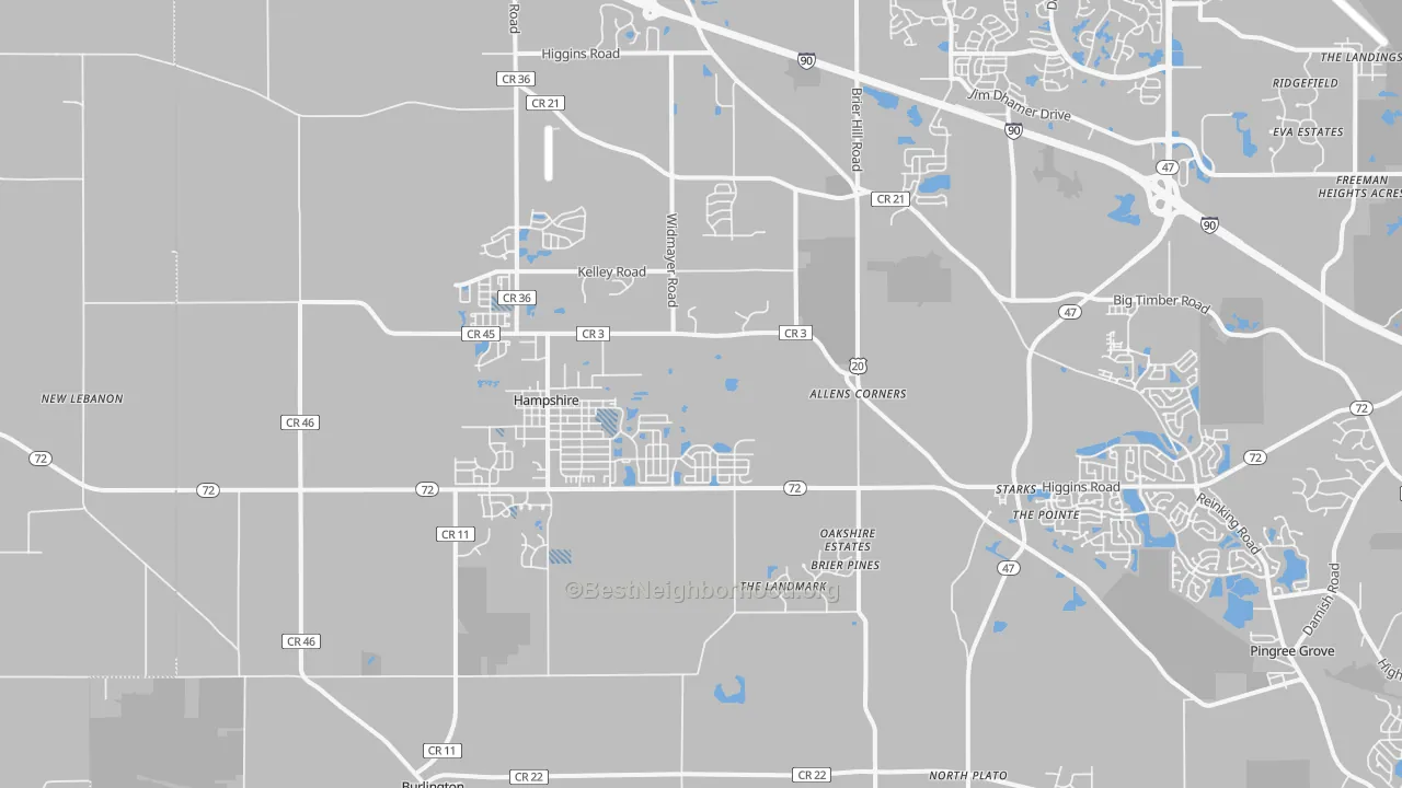 Transit Grade map of Hampshire, IL