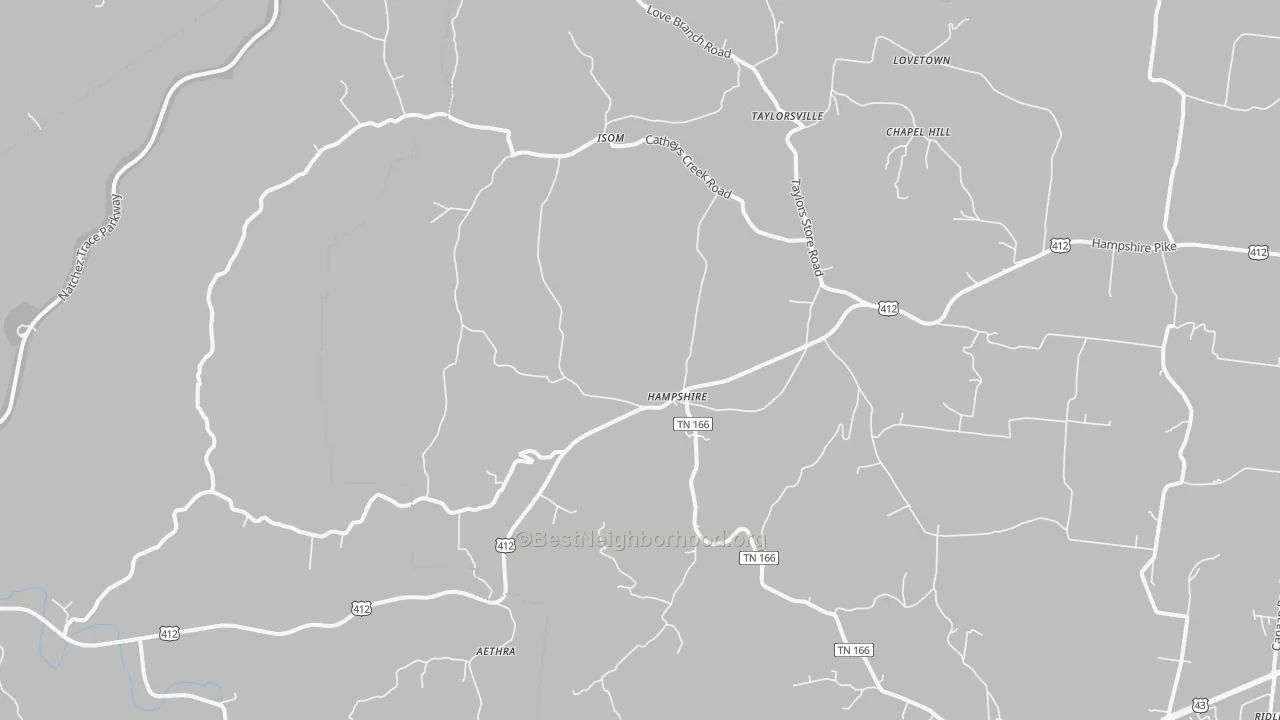 Transit Grade map of Hampshire, TN
